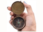 To My Husband Compass Engraved Gift | Romantic Anniversary Gift for Husband | Handmade Brass Compass with Quote | Wedding, Valentine’s, Birthday, Christmas Gift for Him | Love You Always & Forever