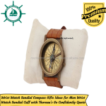 Wrist Watch Sundial Compass Gifts Ideas for Men Wrist Watch Sundial Cuff with Thoreau&amp;#039;s Go Confidently Quote