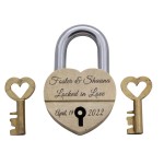 handmade 3.5 inches heart shape iron lock