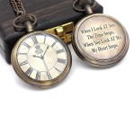 My Heart Stops When You Look at me Pocket Watch with Gift Box