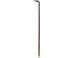 Vintage Brass Dog Head Handle Wooden Walking Cane – Antique Style Walking Stick for Men & Women, Collectible Gift, Handmade Brown Wood Shaft, 37 Inch Decorative Walking Stick
