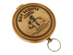 Vintage Boy Scouts of America Brass Compass | Antique Scout Engraved Pocket Compass | Inspirational Gift for Outdoor Adventure, Hiking, Camping, Navigation & Collectors
