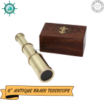 6 inches Full Brass Telescope with Box/Unique Gift/Toy Telescope for Kids