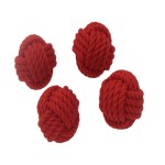 6 Pcs Nautical Balls/Nautical Decoration/Christmas Ornaments/ Vase Filler/Table Decor/ Red