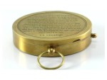 Vintage Brass Pocket Compass with Handmade Leather Case – E.E. Cubes Push Button Directional Magnetic Compass for Navigation, Camping, Hiking, Outdoor Adventure, Survival & Gift Use