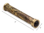 Handmade Antique Brass Teleidoscope Vintage Wooden Display Stand Unique Nautical Decor and Collectible Gift