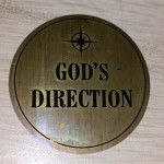 HANDMADE BRASS DIAL GODS DIRECTION 44 MM