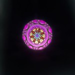 Handmade Tribal Brass Kaleidoscope with Etched Design, 2 Resin Bead Wheels, Lacquer Finish, Wood Stand & Gift Box – A Unique Collectible Gift for Adults (Two Mirror System)