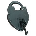 Handmade Paan Large Black Iron Lock