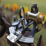 Sextant 5 Inches Solid Brass with Black Powder Coat Finish Nautical Ship Instrument