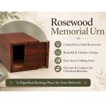 Lotus Tree Memorial Urn | Wooden Cremation Urn for Ashes | Custom Engraved Keepsake Box | Sympathy &amp;amp;amp;amp;amp;amp;amp;amp;amp; Remembrance Gift