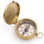 Fully Functional Antique Brass Compass with Famous Quote Embossed packed in beautiful leather case. Baptism Gift, Ideal for loved Ones, Son, Father, Love, Partner, Spouse, Fiance. 