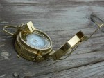 Antique Brass Military Navigation Compass | Vintage Marine Polished Pocket Compass | Nautical Survival Trekking Hunting Outdoor Navigational Instrument