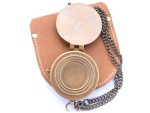 Thoreau’s “Go Confidently” Engraved Brass Compass with Stamped Leather Case | Inspirational Quote Compass | Graduation Gift for Him, Son, Husband | Motivational Adventure Gift