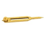 Brass Proportional Scale Divider – 6” Full Brass Drawing Tool for Artists, Designers & Architects – Precision Scale Measuring Instrument for Sketching, Drafting & Geometry