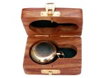 Handmade Brass Push Button Pocket Compass – Vintage Directional Compass for Men, Birthday Gift, Baptism Gift, Wedding Gift, Best Man Gift, Valentine’s Day Gift, Adventure Keepsake