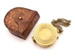 Engraved Brass Compass with Leather Case & Chain – Inspirational Quote “Integrity • Compassion • Responsibility • Forgiveness” – Vintage Nautical Gift for Graduation, Men, Son, Husband, Traveler