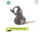 Solid Brass Wall Mounted Ship Hanging Bell 6 Inch – Antique Finish Nautical Brass Bell for Reception, School, Outdoor, Indoor, Dinner & Church by Roorkee Instruments India