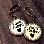 Your Tommy Your Tubbo Keychain Back Side 100 Years Perpetual Calendar Keychain Brass Keychain Key Ring