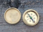 Life Is a Journey Dad Compass – Handcrafted Solid Brass Engraved Compass with Leather Case – Inspirational Father Gift, Thank You Dad Keepsake, Vintage Compass Gift for Father’s Day or Birthday