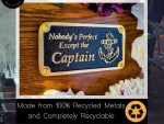 Nautical Brass Wall Plaque – “Nobody’s Perfect” Boating Sign for Sailors – Vintage Maritime Home Décor, Captain’s Cabin Gift – Funny Brass Nautical Sign – Birthday Present for Him or Dad