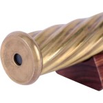 Marblescope Brass Kaleidoscope with Interchangeable Glass Marbles, Includes Hardwood Display Stand-A Thoughtful Gift for the Discerning Collector