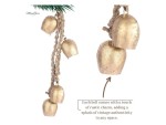 Rustic Vintage Cow Bell Wind Chime with Rope – Handmade Hanging Iron Bells for Outdoor & Indoor Decor, Garden, Patio, Balcony, Porch, Christmas & Farmhouse Home Decoration