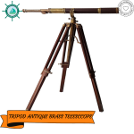 Royal Vintage Moon Arc Telescope Antique Handmade Tripod Telescopes Handicraft Nautical Article