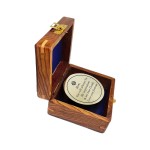 Engraved Brass Sundial Compass with Wood Presentation Box for mom Inspirational & Meaningful Gift for Mom from Son Daughter Birthday Gift