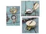 Marine Finish Polished Brass Military Compass | Vintage Nautical Navigation Device | Handmade Maritime Compass for Collectors, Decor & Gifts