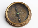 Life Is the Toughest Storms Prove the Strength of Your Anchor” Solid Brass Compass with Leather Case – Inspirational Quote Engraved Nautical Gift for Graduation, Travel & Adventure Lovers