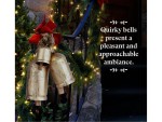Set of 3 Gold Brass Cow Bells with Jute Hanging Rope – Rustic Wind Chime for Home, Garden, Meditation Room, Yoga Studio & Buddhist Altar – Decorative Hanging Bells (5.5\