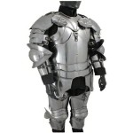 Medieval Complete Gothic Armor Full Suit of Armor Cuirass cauldrons bracers