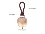 Handmade Swiss Cow Bell Rustic Antique Door Chime and Wind Chime Decoration for Weddings Festivals Home Entryway Indoor Outdoor Use