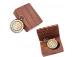 Solid Brass Compass “Not All Those Who Wander Are Lost” Engraved – Vintage Navigation Compass with Wooden Box, Inspirational Gift for Men, Women, Travelers, Graduates, and Adventure Lovers