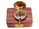 Handmade Brass Push Button Pocket Compass – Vintage Directional Compass for Men, Birthday Gift, Baptism Gift, Wedding Gift, Best Man Gift, Valentine’s Day Gift, Adventure Keepsake