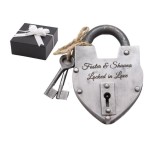 handmade 5 inch White paan iron lock