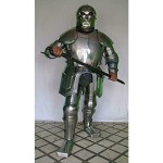 Medieval Knight Wearable Suit of Armor Crusader Combat Full Body Armor AR09