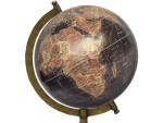 Vintage Decorative World Globe with Wooden Base & Brass Arc Stand – 8 Inch Rotating Antique-Style Desk Globe for Home, Office & Study Decor