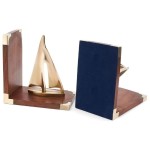 Nautical Feluca Boat Mast Bookend | Book Holders | Nautical Gifts | Home Decor | Sailor's Inspired Maritime Collectible | Book Shelves & Racks | Office & Desk Storage Supplies