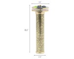 Handmade Brass Kaleidoscope with Interchangeable Wheels and Wooden Display Stand DIY Optical Art Collectible Gift for Adults