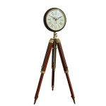 Handmade Antique Wooden Floor Clock with Stand