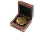 Engraved Brass Pocket Calendar Compass | Vintage Nautical Maritime Instrument Replica | Antique Finish Compass for Camping, Travelling, Home Décor, Collectible Gift for Kids & Family