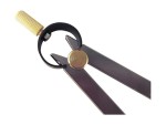 Toolmaker’s “Yankee” Quick-Spring Nut Divider Caliper – 12.5” / 317mm Rapid Adjust Spring Divider Compass – Brass Fulcrum, Fine Adjustment, Flat Leg Precision Measuring Tool for Machinists & Woodworkers