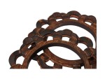 Handcrafted Wooden Curtain Tieback Holders with Stick | Vintage Floral Carved Design | Decorative Drape Holders for Living Room, Bedroom & Home Décor | Boho Window Accessories (Set of 2)